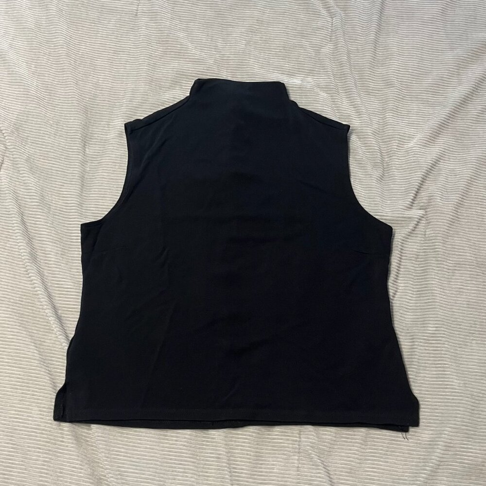 Size M black mock neck tank top, NYCO